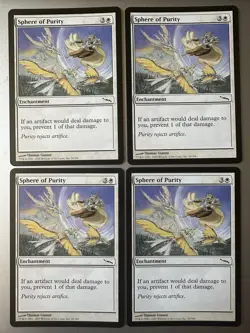 4x Sphere of Purity (NM) Mirrodin Common MRD Magic the Gathering MTG Playset - Image 1