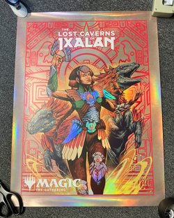 MTG Magic the Gathering Lost Caverns of Ixalan FOIL WPN PROMOTIONAL Poster Tube - Image 1