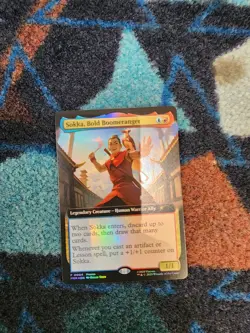 MTG MagicCon Atlanta exclusive promo Sokka, Bold Boomeranger Foil - Image 1