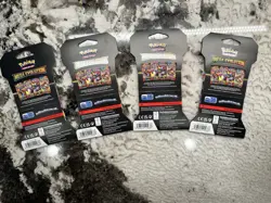 Mega Evolution Sleeved Booster Pack Art Set New Pokemon Set of 4 Sealed Packs - Image 2