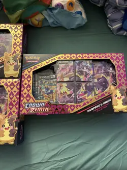 Pokemon Crown Zenith Morpeko V-Union Premium Playmat Collection Box Set - Image 2