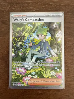 Wally's Compassion 186/132 Pokemon Mega Evolution SIR - NM/M Pack Fresh - Image 1