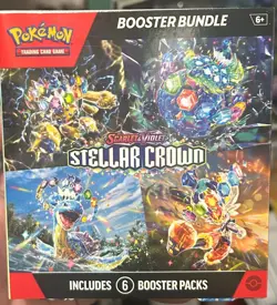 Pokemon TCG Scarlet & Violet Stellar Crown Booster Bundle Factory Sealed - Image 1
