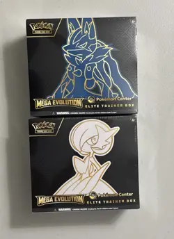 Pokemon Center Mega Evolution Gardevoir & Lucario ETB Elite Trainer Box Set of 2 - Image 1