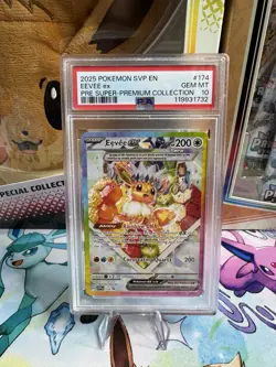 Pokemon 2025 SVP EN-SV Black Star Promo #174 Eevee EX PSA 10 SPC Exclusive - Image 1