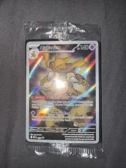 Pokemon Center Stamped Alakazam 009 Pokemon Mega Evolutions - ETB Promo Sealed - Image 1