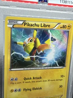 Pikachu Libre 30/30 2016 Pokemon XY Trainer Kit PSA 7 Holo Low Pop Rare - Image 2