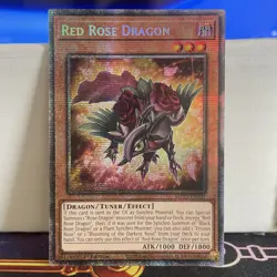 1ST EDITION RED ROSE DRAGON 2025 MP25-EN037 YUGIOH CARD (NM) - Image 1