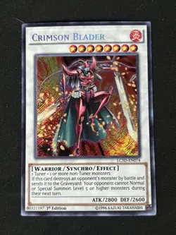 Yugioh! Crimson Blader - 1ST EDITION SECRET RARE LC5D-EN074 NM - Image 1