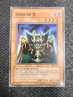 Lord of D. SDK-041 Unlimited Super Rare Holo Yugioh TCG - LP - Image 1