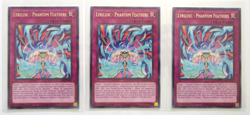 3x Yugioh Card Lyrilusc - Phantom Feathers LED8-EN041 1st Edition Rare NM - Image 1