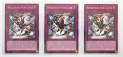 3x Yugioh Card Speedroid Dupligate LED8-EN008 1st Edition Rare NM - Image 1