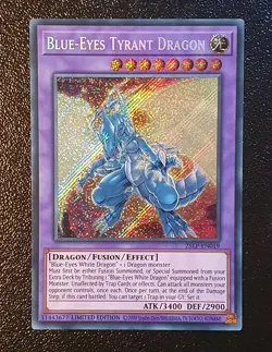 Yugioh 25LP-EN019 Blue-Eyes Tyrant Dragon Emblazoned Secret Rare MINT - Image 1
