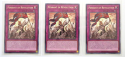 3x Yugioh Card Pennant Of Revolution LED8-EN027 1st Edition Rare NM - Image 1