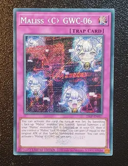 Yugioh 25LP-EN017 Maliss C GWC-06 Emblazoned Secret Rare MINT - Image 1