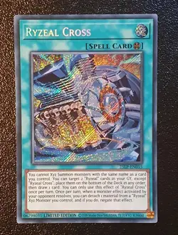 Yugioh 25LP-EN015 Ryzeal Cross Emblazoned Secret Rare MINT - Image 1