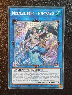 Yugioh 25LP-EN013 Mermail King - Neptabyss Emblazoned Secret Rare MINT - Image 1