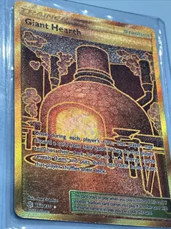 Giant Hearth 263/236 Secret Rare Gold Pokemon Card Cosmic Eclipse NM - Image 2