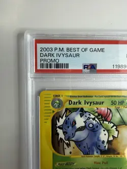 2003 Pokemon Dark Ivysaur #6 P.M. Best of Game Promo PSA 9 Trading Card Game TCG - Image 2