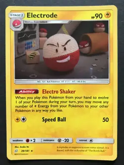 Electrode 39/181 SM Team Up Asako Ito HOLO RARE Shiny Pokemon Card Near Mint - Image 1