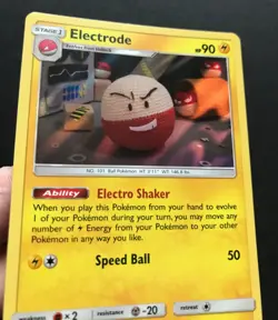 Electrode 39/181 SM Team Up Asako Ito HOLO RARE Shiny Pokemon Card Near Mint - Image 3