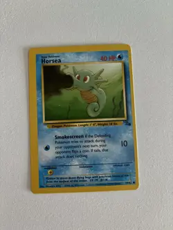 Pokemon TCG Horsea Fossil 49 Regular Card 1999 Wizards Base Set -NM -Ungraded - Image 1