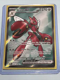 Pokemon Card Scizor EX 195/162 S&V Temporal Forces Full Art Near Mint - Image 1