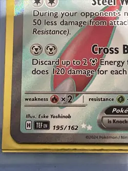 Pokemon Card Scizor EX 195/162 S&V Temporal Forces Full Art Near Mint - Image 5