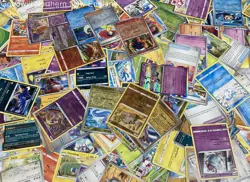 2LB Lot of Mixed Pokemon Cards TCG CCG in Metal Box Includes Holographic JPN Etc - Image 5