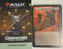 MTG Duskmourn House of Horror Commander Archenemy Scheme Cards Choose your Deck - Image 1