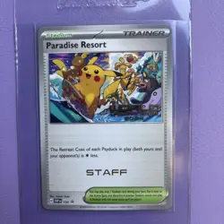 Pokemon World Championship 2024 STAFF Paradise Resort SVP 150 Hawaii Worlds Card - Image 1