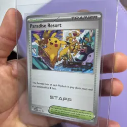 Pokemon World Championship 2024 STAFF Paradise Resort SVP 150 Hawaii Worlds Card - Image 3