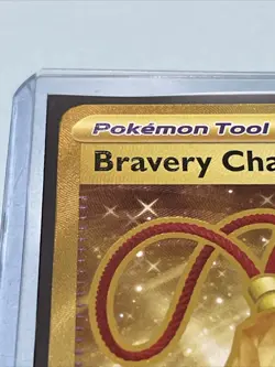 Pokemon TCG Bravery Charm Stellar Crown Gold Secret Hyper Rare Card 175/142 - Image 3