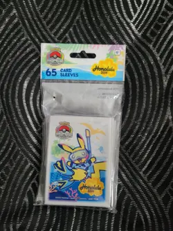 Pokemon 2024 Honolulu World Championship Pikachu Card Sleeves Sealed - Image 1