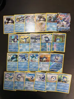 Pokemon Piplup Prinplup Empoleon V Card - 22 Cards Holo Lot Rare Vintage - Image 1