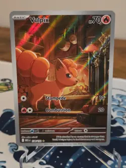 Pokemon TCG Mega Evolution Full Art Vulpix Card 138/132 - Image 1