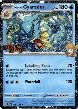 Misty's Gyarados (Prerelease) Rare Miscellaneous Cards & Products 049/182 NM - Image 1