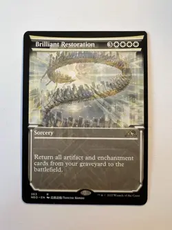 Brilliant Restoration - SHOWCASE - MTG Kamigawa: Neon Dynasty - NM - Image 1