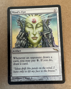 MIND'S EYE MP Moderately Played Magic the Gathering MTG Mirrodin - Image 1
