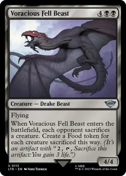 Voracious Fell Beast (113) The Lord of the Rings: Tales of Middle-earth LTR MTG - Image 1
