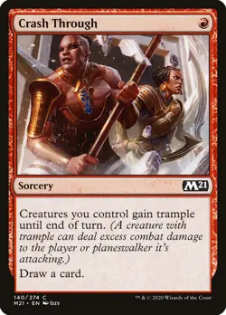 Crash Through (140) Core Set 2021 M21 MTG Magic - Image 1