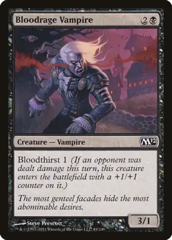 Bloodrage Vampire (083) Magic 2012 M12 MTG Magic - Image 1