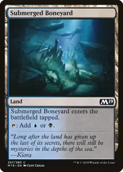 Submerged Boneyard (257) Core Set 2019 M19 MTG Magic - Image 1