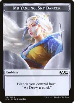 Mu Yanling, Sky Dancer Emblem (012) Core Set 2020 M20 MTG Magic - Image 1