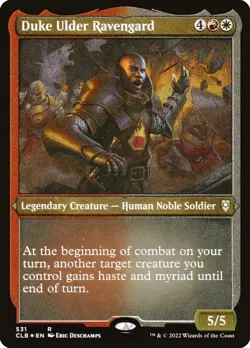 Duke Ulder Ravengard Foil (531) Etched Battle for Baldur's Gate CLB MTG Magic - Image 1