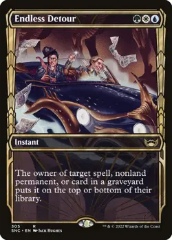 Endless Detour Foil (305) Showcase Streets of New Capenna SNC MTG Magic - Image 1