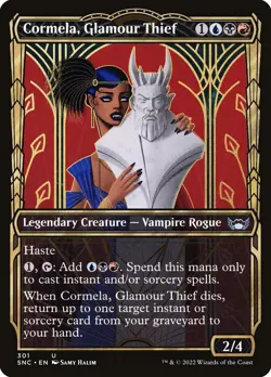 Cormela, Glamour Thief Foil (301) Showcase Streets of New Capenna SNC MTG Magic - Image 1