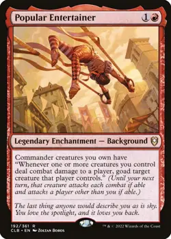 Popular Entertainer Foil (192) Battle for Baldur's Gate CLB MTG Magic - Image 1