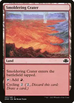 Smoldering Crater Foil (257) Dominaria Remastered DMR MTG Magic - Image 1