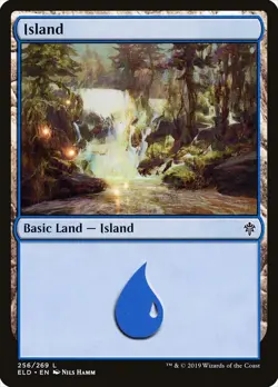 Island Foil (256) Throne of Eldraine ELD MTG Magic - Image 1